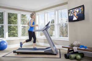 mom on a treadmill